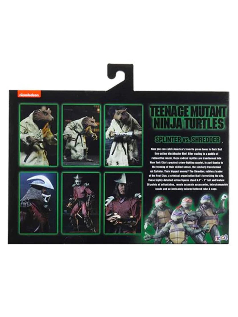 NECA Teenage Mutant Ninja Turtles TMNT 2 Pack - Splinter and Shredder