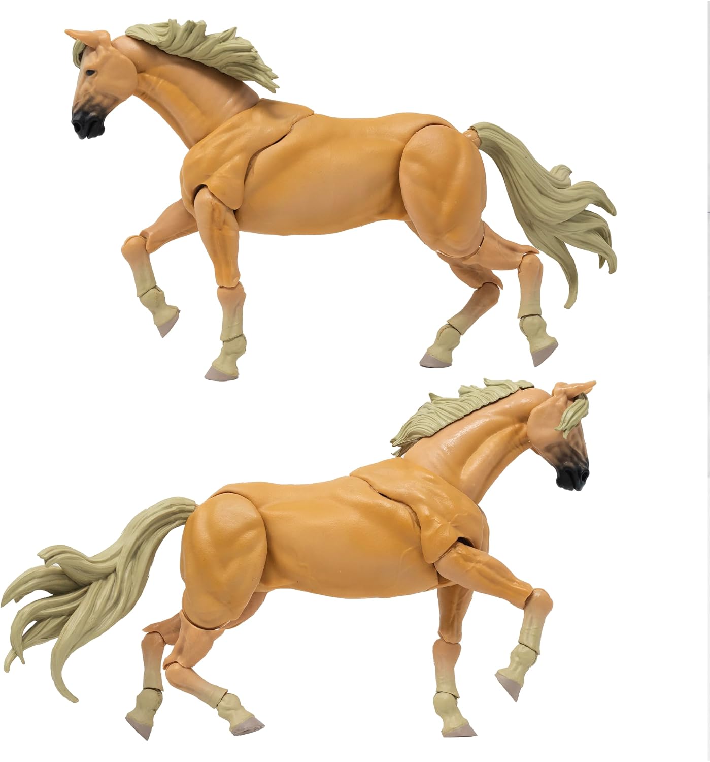Mighty Steeds - Basic Horse Action Figure - Goldie (Palomino Horse)