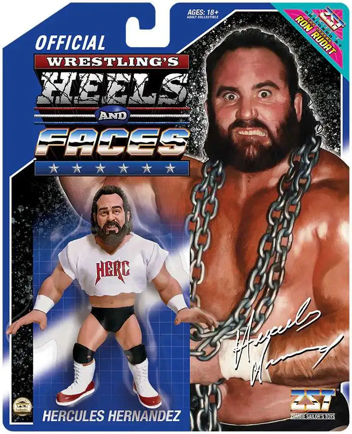 Zombie Sailor's Toys Wrestling Heels and Faces - Hercules Hernandez (Blue Card)