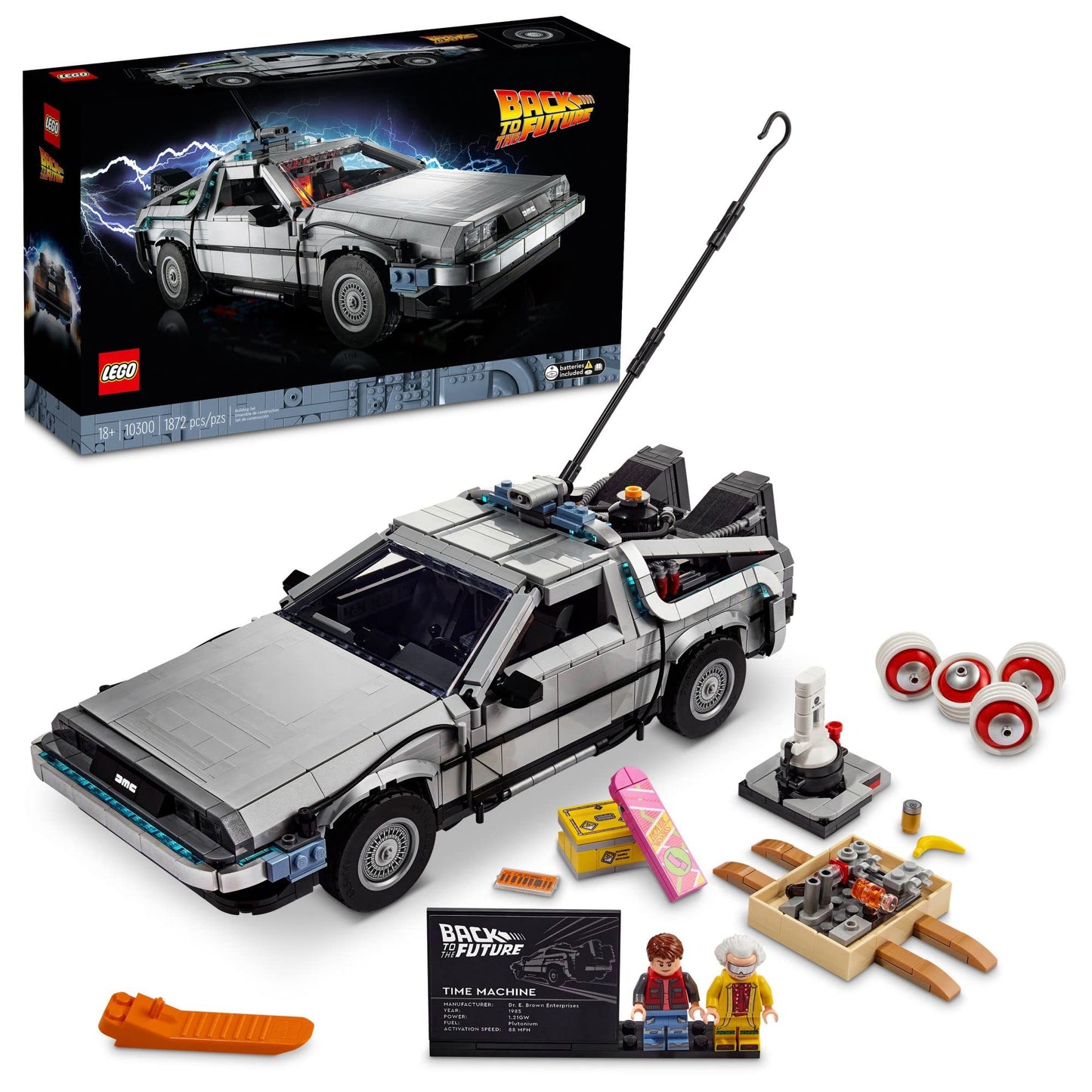 LEGO Icons Back to The Future Delorean Time Machine 10300