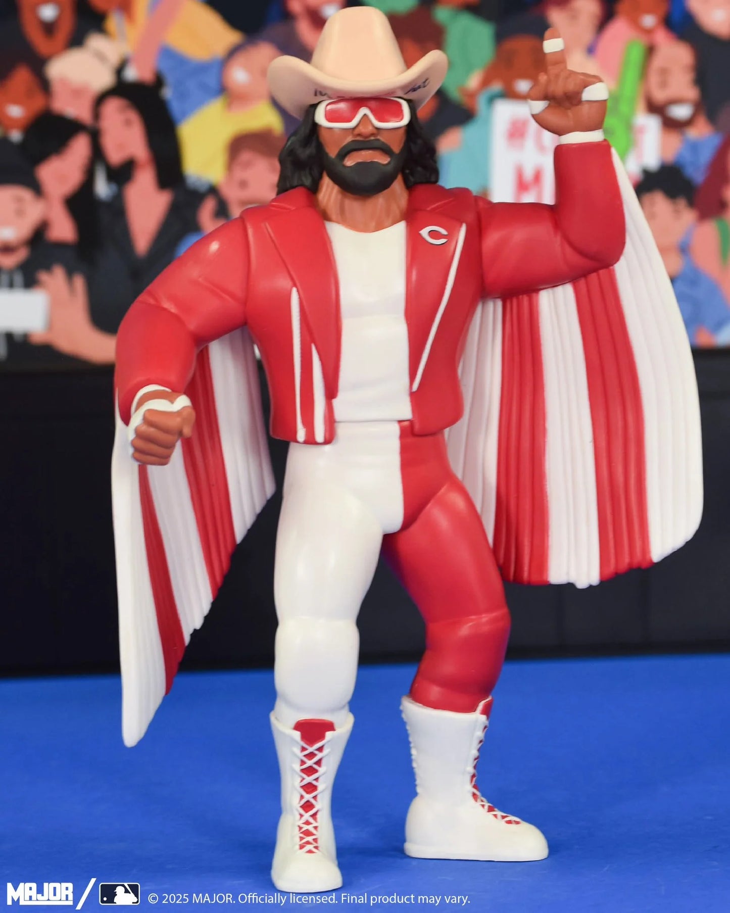 Collect Major Big Rubber Guys - Macho Man Randy Savage - Cincinnati Reds