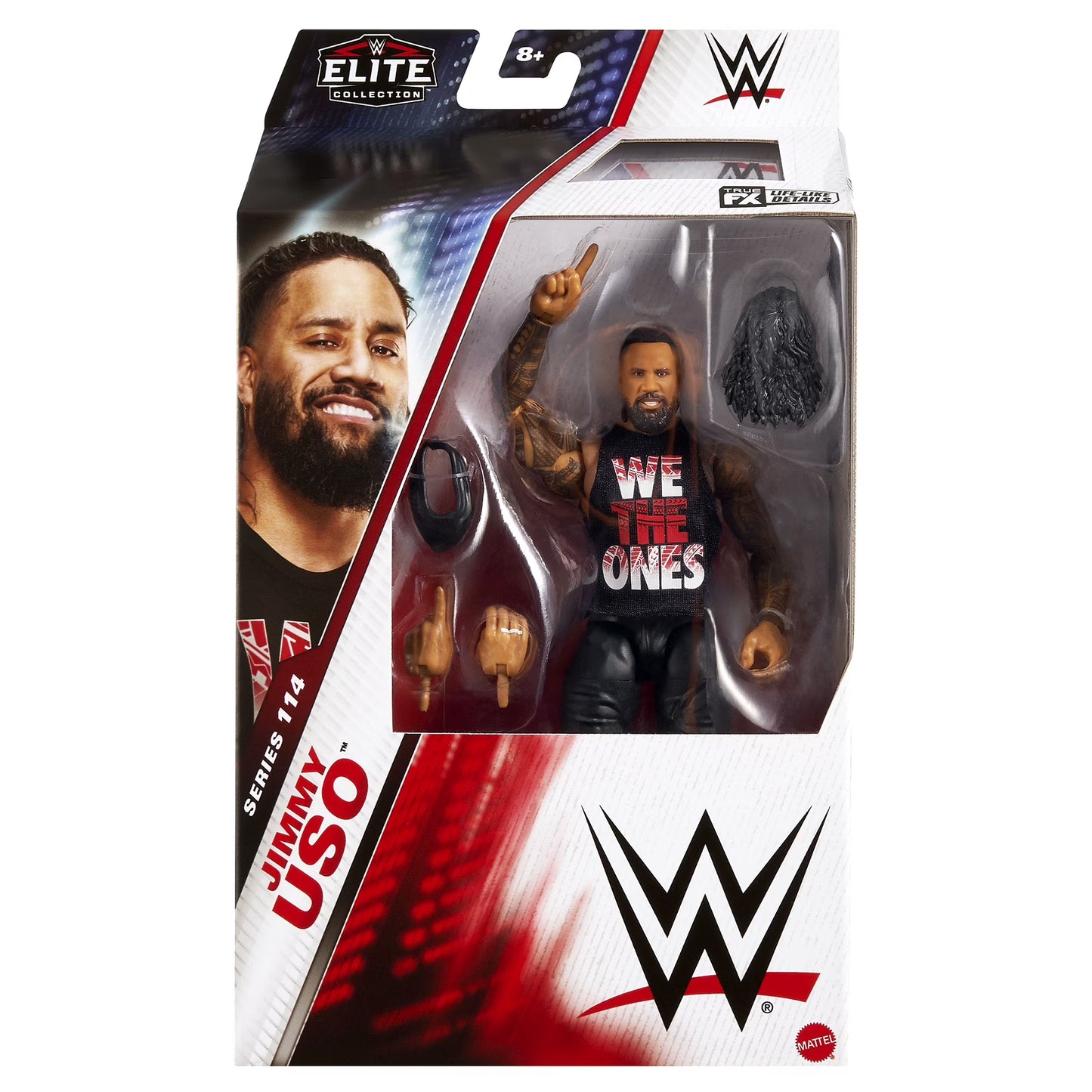 WWE Jimmy Uso (Black Gear) Elite 114 Figure