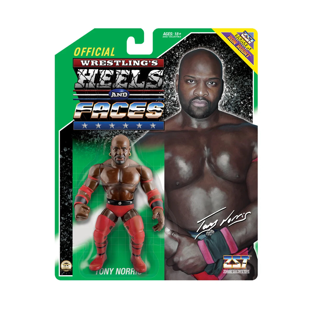 Zombie Sailor's Toys Wrestling Heels and Faces - Tony Norris (Green Card)