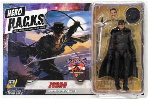 Hero H.A.C.K.S. The Mask of Zorro Don Diego De La Vega Figure by Boss Fight Studio