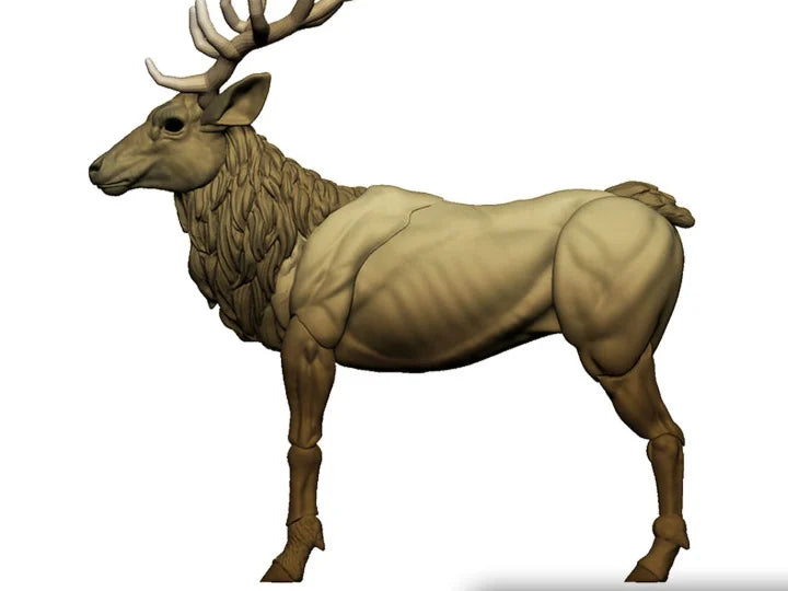 Mighty Steeds Elk Action Figure - Kawiki
