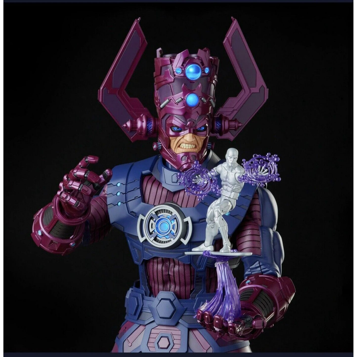 Marvel Legends Galactus with Frankie Raye (Nova), Silver Surfer, Morg, and Head of Doom by HasLab