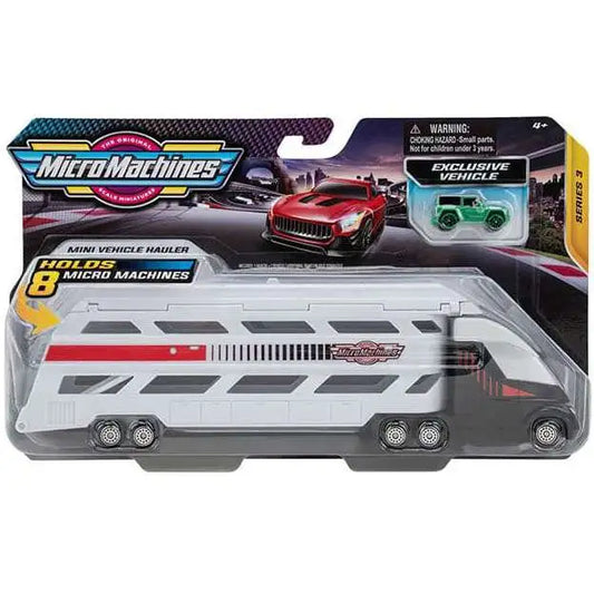Micro Machines Mini Vehicle Hauler - White