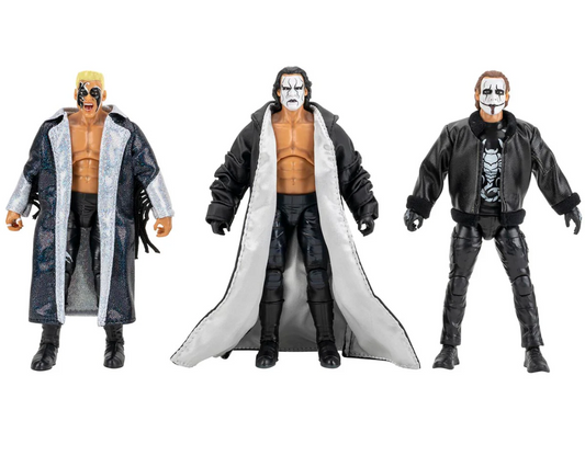 AEW Legacy of Sting 3 Pack Figure Set