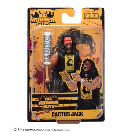 Collect Major Big Rubber Guys - Bloody Cactus Jack with Barbed Wire Bat