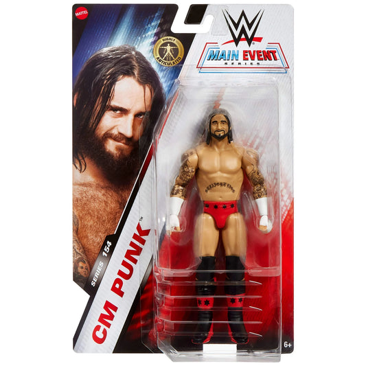 WWE CM Punk Main Event Basic 154 Figure