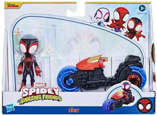 Spider-Man and his Amazing Friends Cycle and Figure Miles Morales