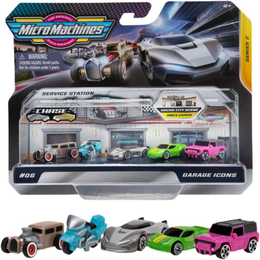 Micro Machines Garage Icons 5 Pack Cars