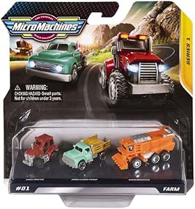 Micro Machines Farm Vehicles 3 Pack Cars