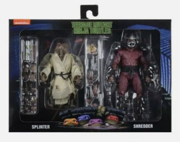 NECA Teenage Mutant Ninja Turtles TMNT 2 Pack - Splinter and Shredder