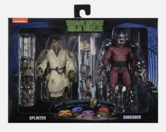 NECA Teenage Mutant Ninja Turtles TMNT 2 Pack - Splinter and Shredder