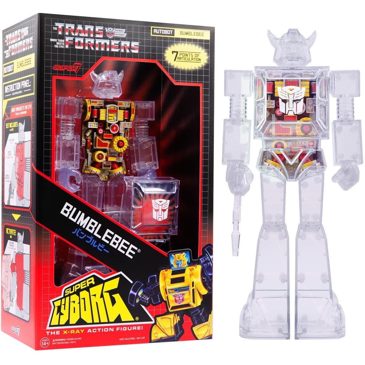 Super 7 Transformers Bumblebee Clear