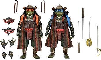 NECA Teenage Mutant Ninja Turtles TMNT III 2 Pack - Michelangelo and Leonardo