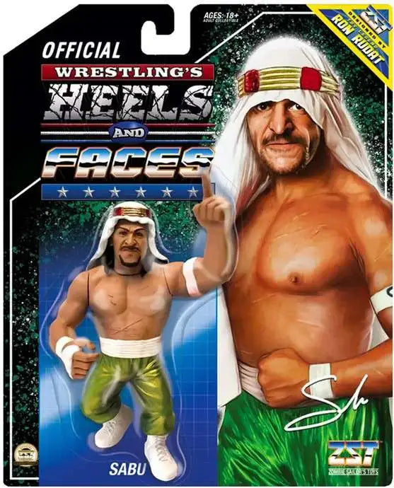 Zombie Sailor's Toys Wrestling Heels and Faces - Sabu with Green Pants (Black Card)