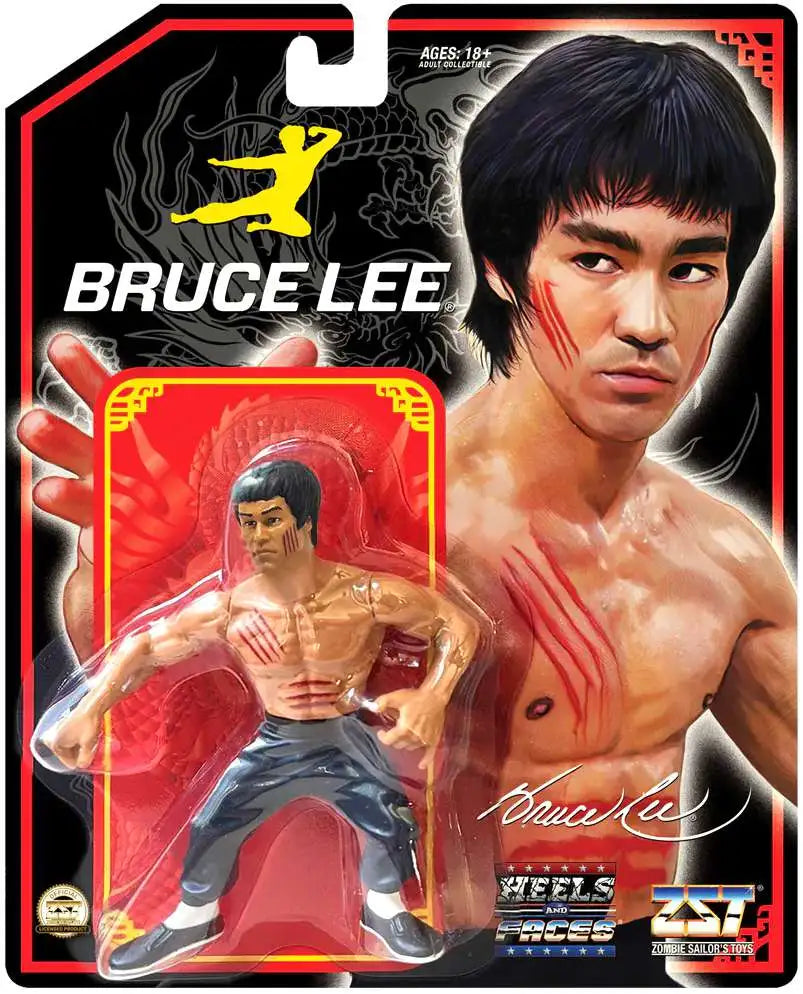 Zombie Sailor's Toys Wrestling Heels and Faces - Bruce Lee Bloody Shirtless (Black Card)