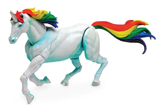 Mighty Steeds Unicorn Action Figure - Frankie (White Unicorn)