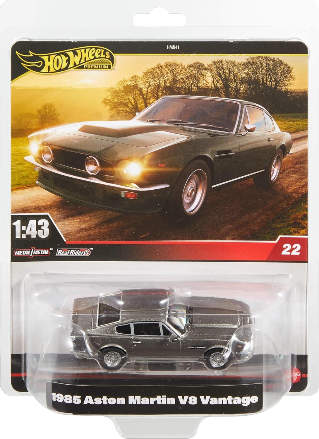 Hot Wheels Premium 1985 Aston Martin V8 Vantage 1:43 Scale