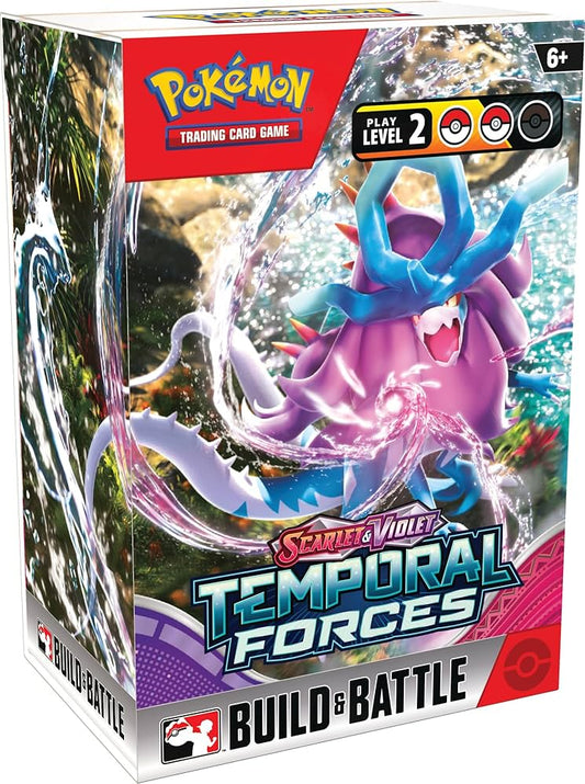 Pokemon TCG: Scarlet and Violet: Temporal Forces: Build & Battle Display Box (10 Kits)