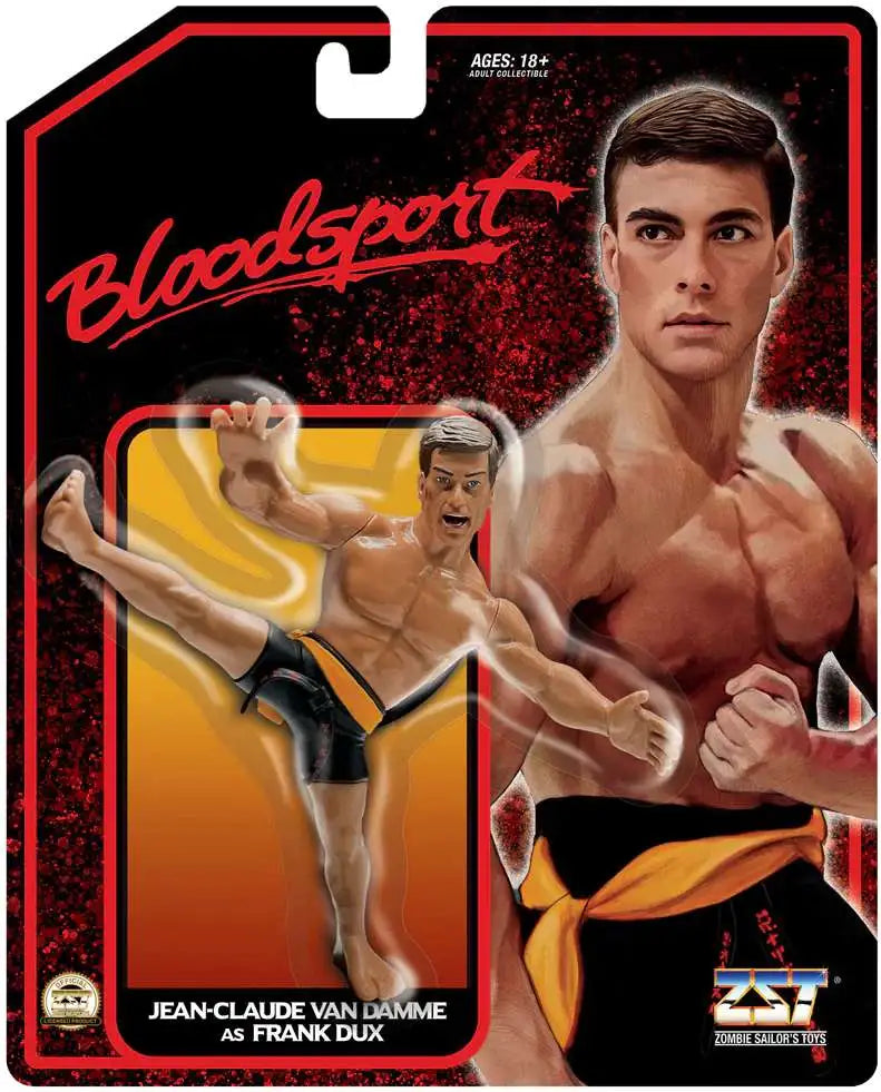 Zombie Sailor's Toys Wrestling Heels and Faces - Bloodsport Frank Dux Jean-Claude Van Damme (Black Card)