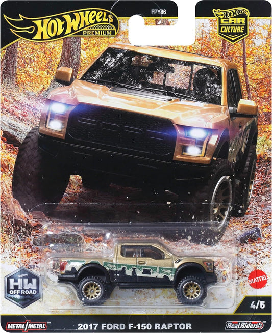 Hot Wheels Premium Car Culture Off Road 2017 Ford F-150 Raptor