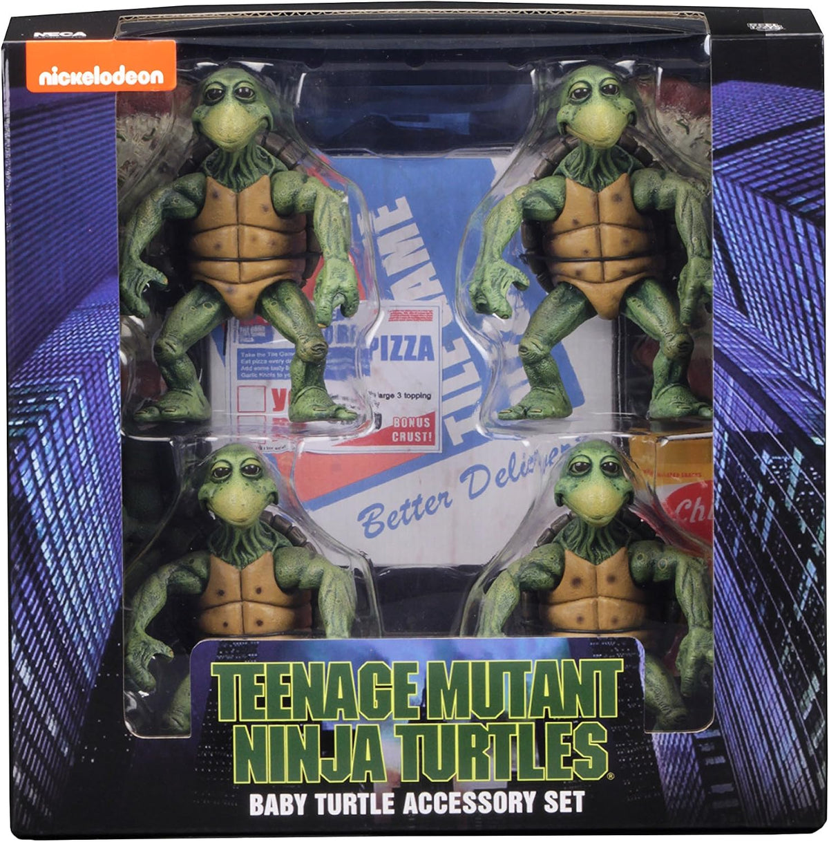 NECA Teenage Mutant Ninja Turtles TMNT Baby Turtles Figure Accessory Set