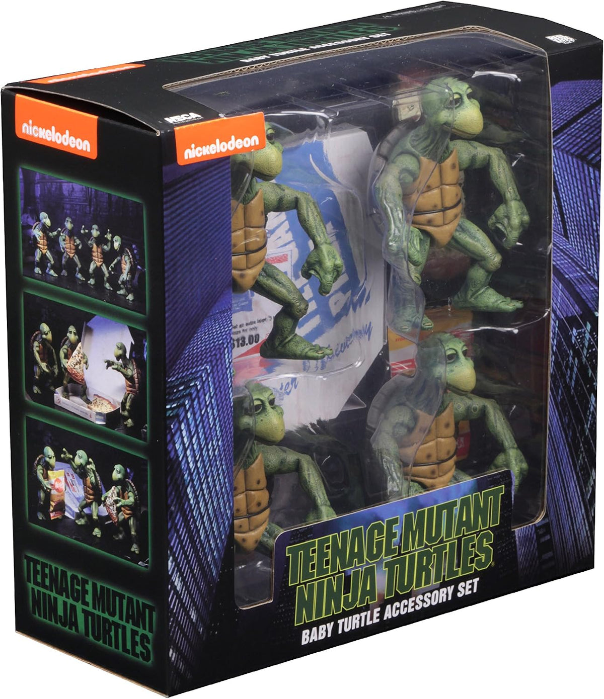NECA Teenage Mutant Ninja Turtles TMNT Baby Turtles Figure Accessory Set