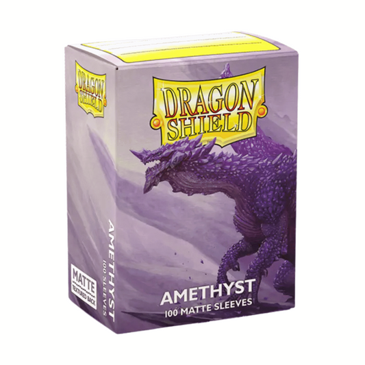 Dragon Shield 100 Standard Size Card Sleeves - Amethyst Matte
