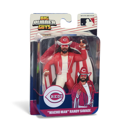 Collect Major Big Rubber Guys - Macho Man Randy Savage - Cincinnati Reds