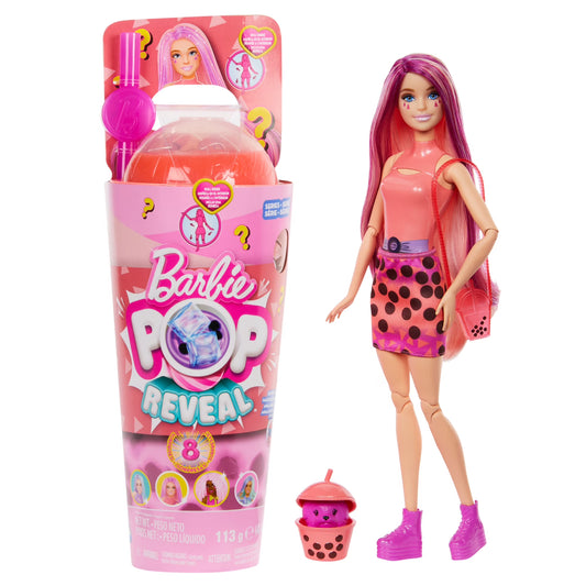 Barbie Pop Reveal Boba Tea Mango Mochi with 8 Surprises