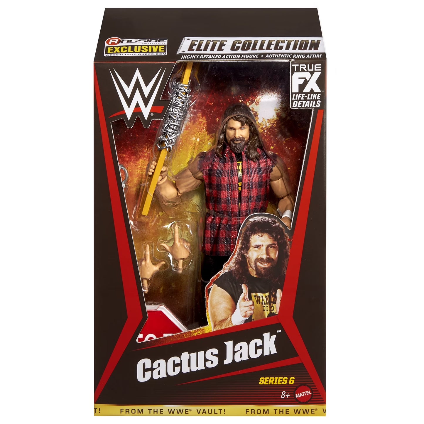 WWE Cactus Jack Barbed Wire Vault Elite