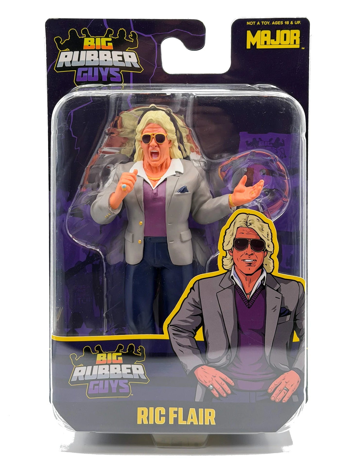 Collect Major Big Rubber Guys - Ric Flair Grey Suit