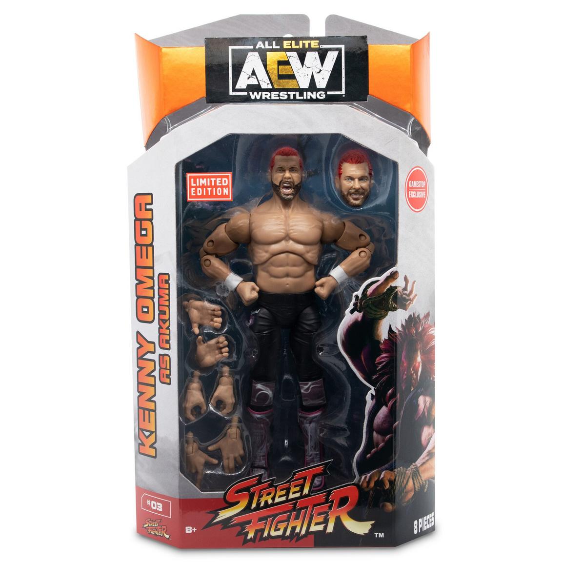 AEW Elite Street Fighter Kenny Omega as Akuma Figure
