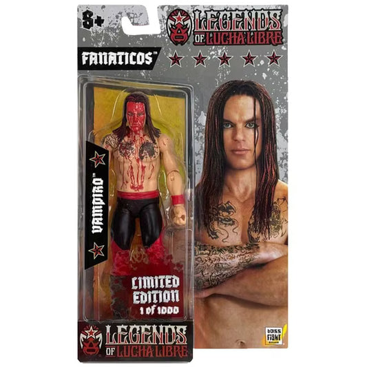 Legends of Lucha Libre Action Figure - Fanaticos: Vampiro (Bloody) SDCC Exclusive