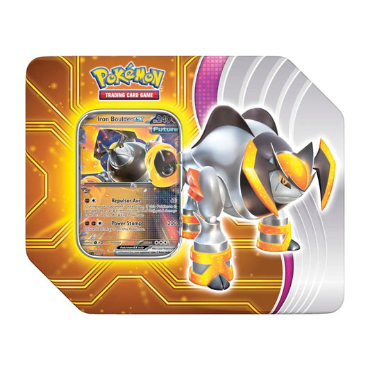Pokemon Paradox Destinies Iron Boulder ex Tin