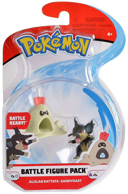 Pokemon Battle Figure Alolan Rattata and Sandygast