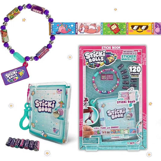 Sticki Rolls Sticki Book Set 120 Stickers Series 1