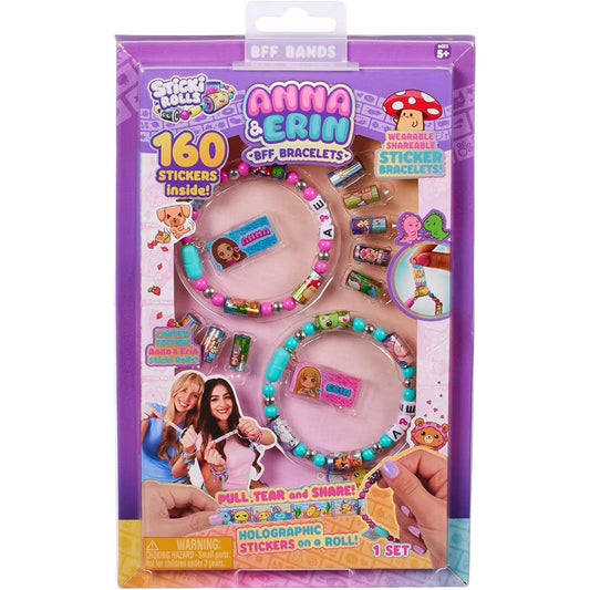 Sticki Rolls Anna and Erin BFF Bracelets 160 Stickers