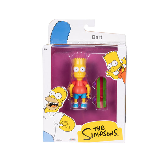 The Simpsons Bart Simpson with Skateboard 5 inch Figure