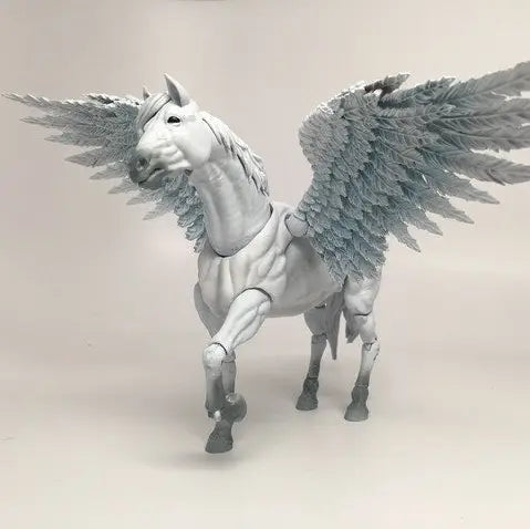 Mighty Steeds - Bright Pegasus and Unicorn Creature Kit - Action Figure Accessories
