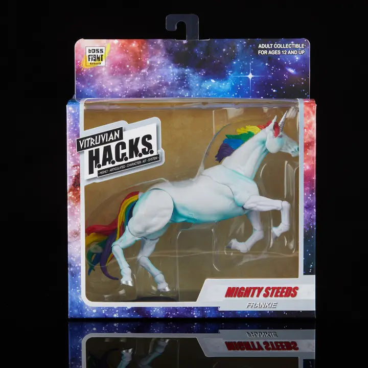 Mighty Steeds Unicorn Action Figure - Frankie (White Unicorn)
