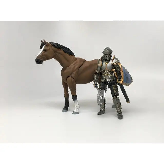 Mighty Steeds - Basic Horse Action Figure - Socks (Brown Horse)