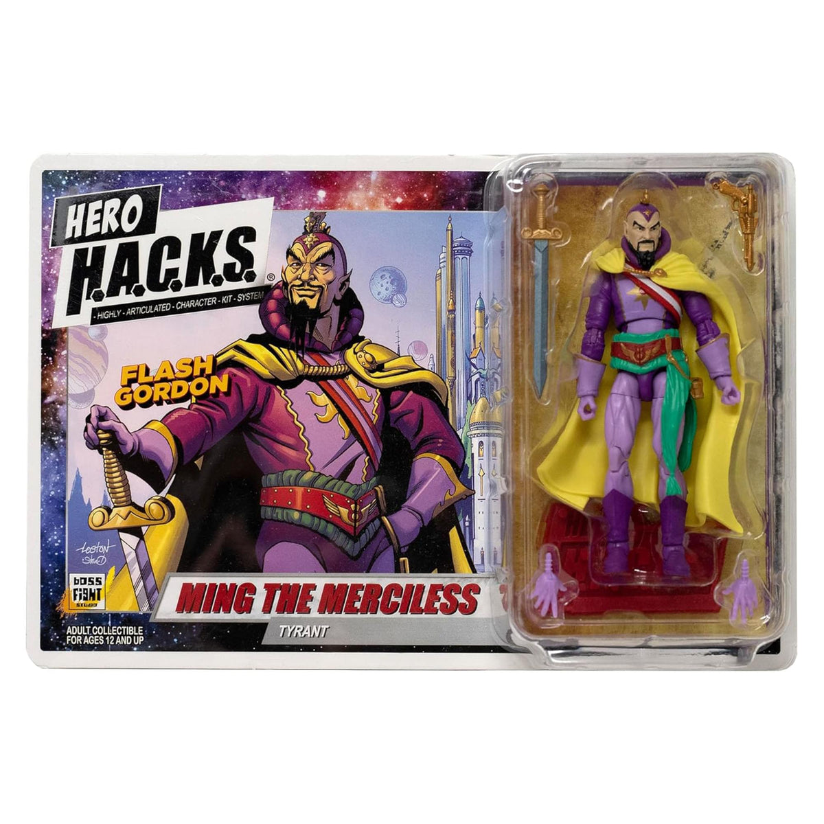 Hero H.A.C.K.S. Flash Gordon Ming the Merciless Figure by Boss Fight Studio