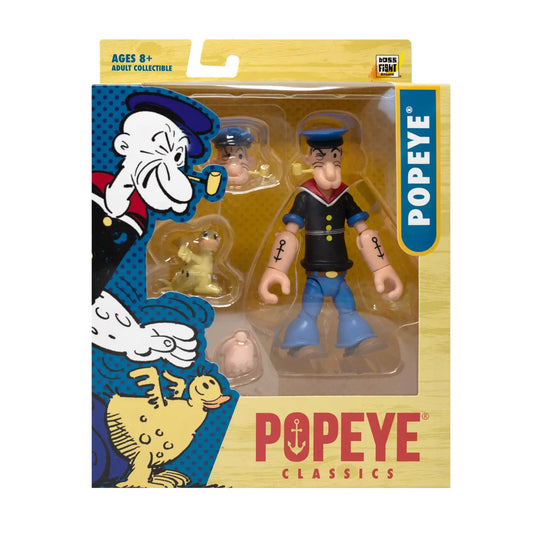 Popeye Classics Action Figure: Popeye 1st Appearance - Black Shirt