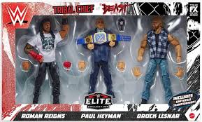 WWE Elite 3 Pack - Roman Reigns, Brock Lesnar, Paul Heyman Figures
