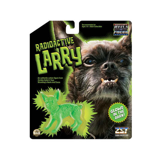 Zombie Sailor's Toys Wrestling Heels and Faces - Radioactive Larry the Dog (Glow in the Dark!)