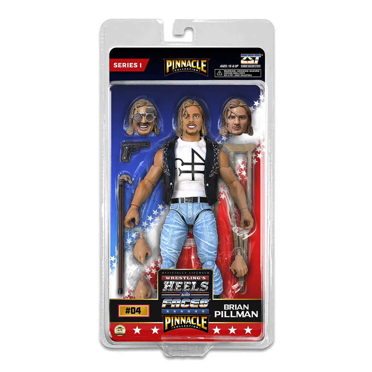 Zombie Sailor's Toys Wrestling Heels and Faces - Brian Pillman Pinnacle Series